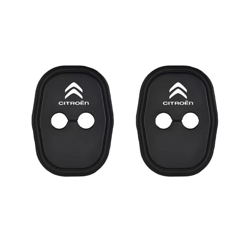 2/4Pcs Car Door Lock Cover Silicone Protection Accessories For Citroen C1 C2 C3 Vts Grand C4 Picasso C4L VTS C-ELYSEE Berlingo
