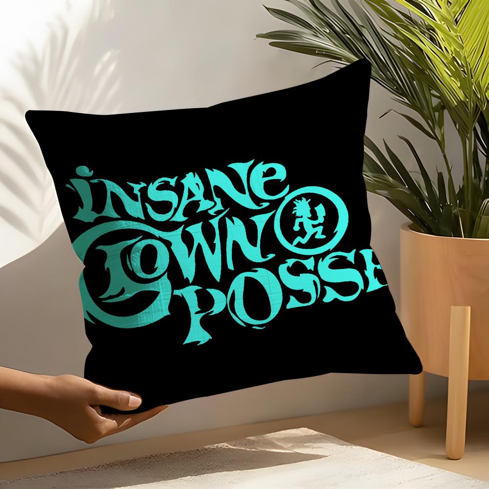 Hiphop Singer IInsane Clown Posse Band Linen Cushion Covers For Decorative Sofa Home Pillows Case Car Chair Pillows Cases