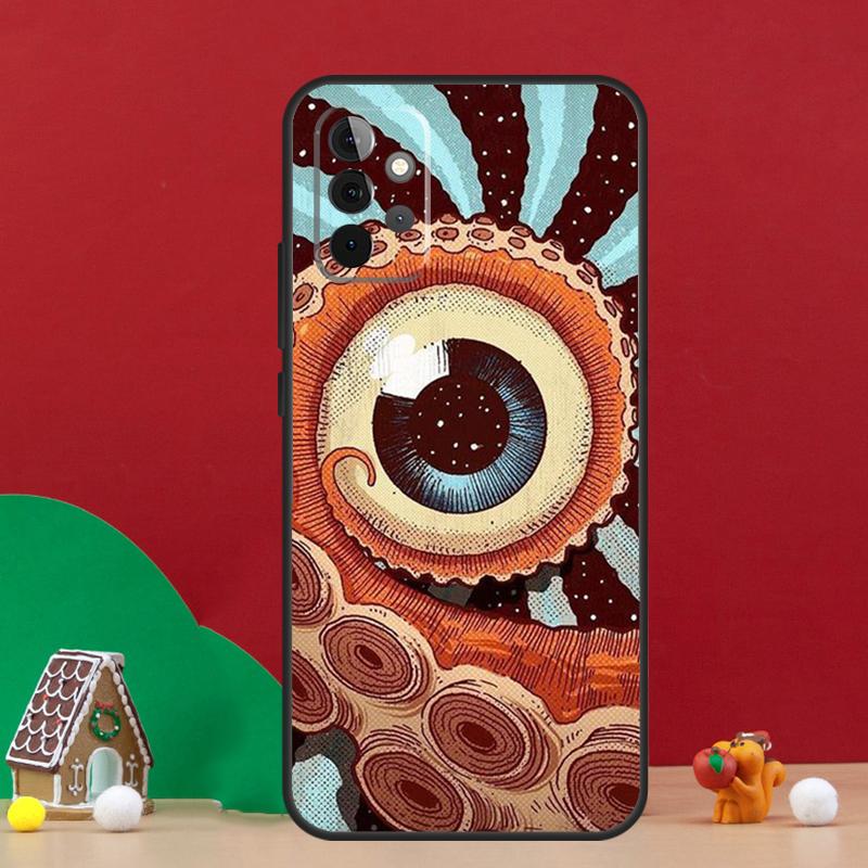 Чехол-иллюстрация для глаз для Samsung Galaxy A36 A56 A06 A13 A53 A32 A12 A22 A52 A35 A17 A16 A55 A15 A54 A34 A14