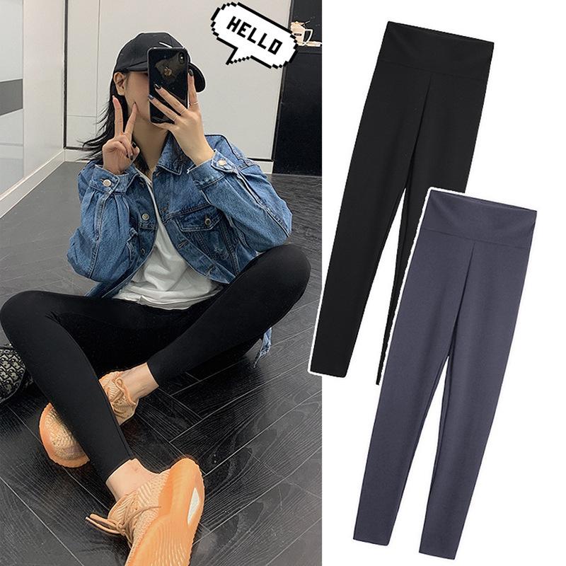 Женские леггинсы для йоги с высокой талией и контролем живота - Летние и весенние бархатные в стиле Барби