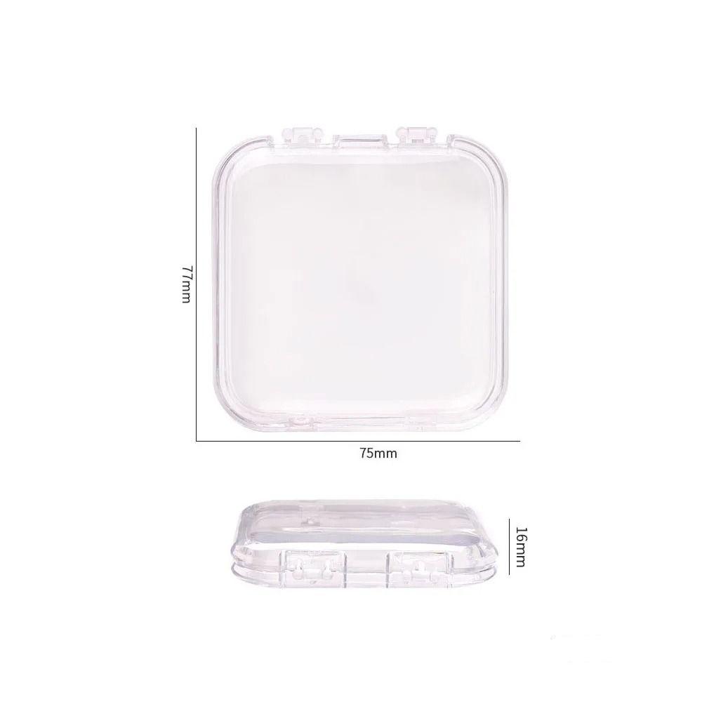 Прозрачные пустые коробки для ногтей Пластиковая коробка для хранения накладных ногтей Новая коробка для показа ногтей