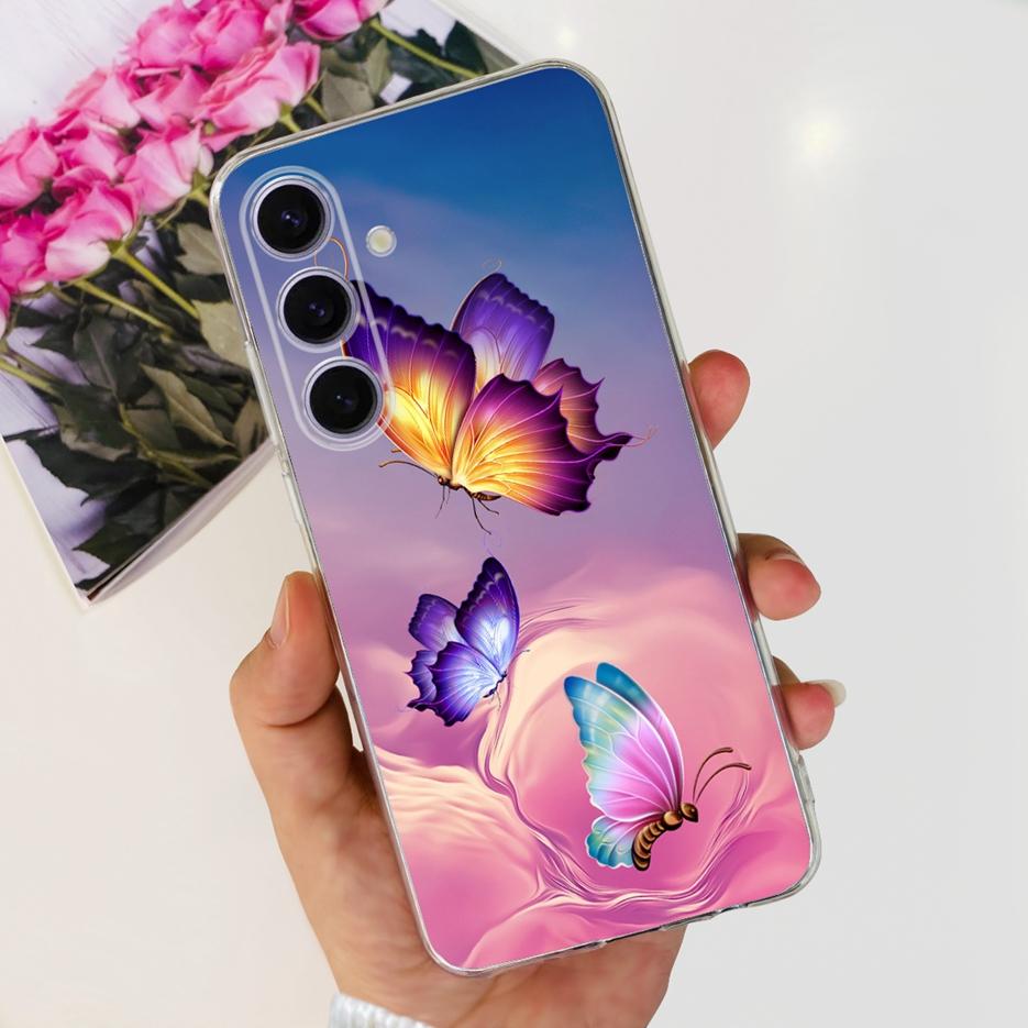 Чехол для Samsung Galaxy S24 Plus SM-S926B Милый Модный Расписной Чехол Мягкий Тонкий Чехол для Телефона Для Samsung S24 Ultra S 24 S24+ Fundas
