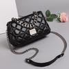 New Women's Bag Trendy Casual Rhombus Chain Bag Sheep Pattern Simple Shoulder Crossbody Small Bag