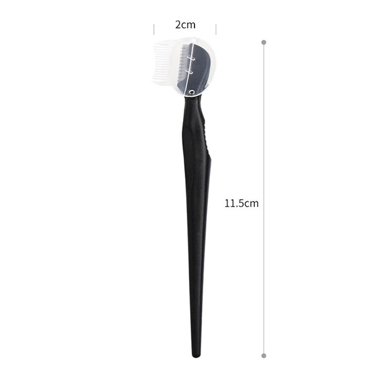 Beauty Tool Black Mesh Small Head Straight Handle With Lid Eyebrow Trimmer