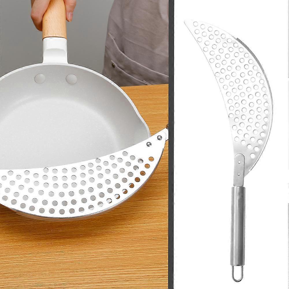 Stainless Steel Drain Basket 304 Vegetable Washing Basket Strainer Half Moon Shaped Pot Bottom Slag Filter Strainer Filter Plate