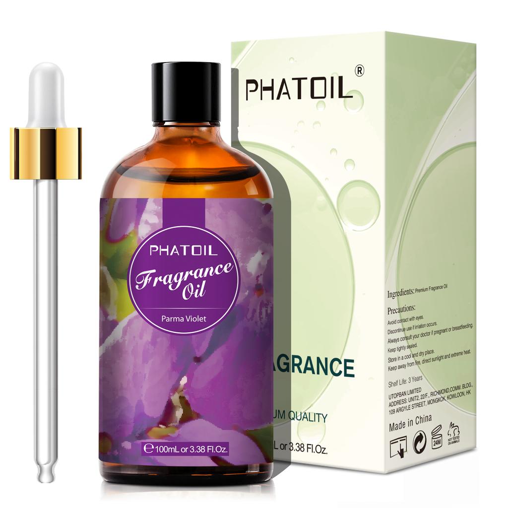 PHATOIL 100ml/3.38Fl.Oz Fragrance Oils Pure & Natural Essential Oils Perfect for Aromatherapy Diffuser Relaxation Massage Skin & Hair Care