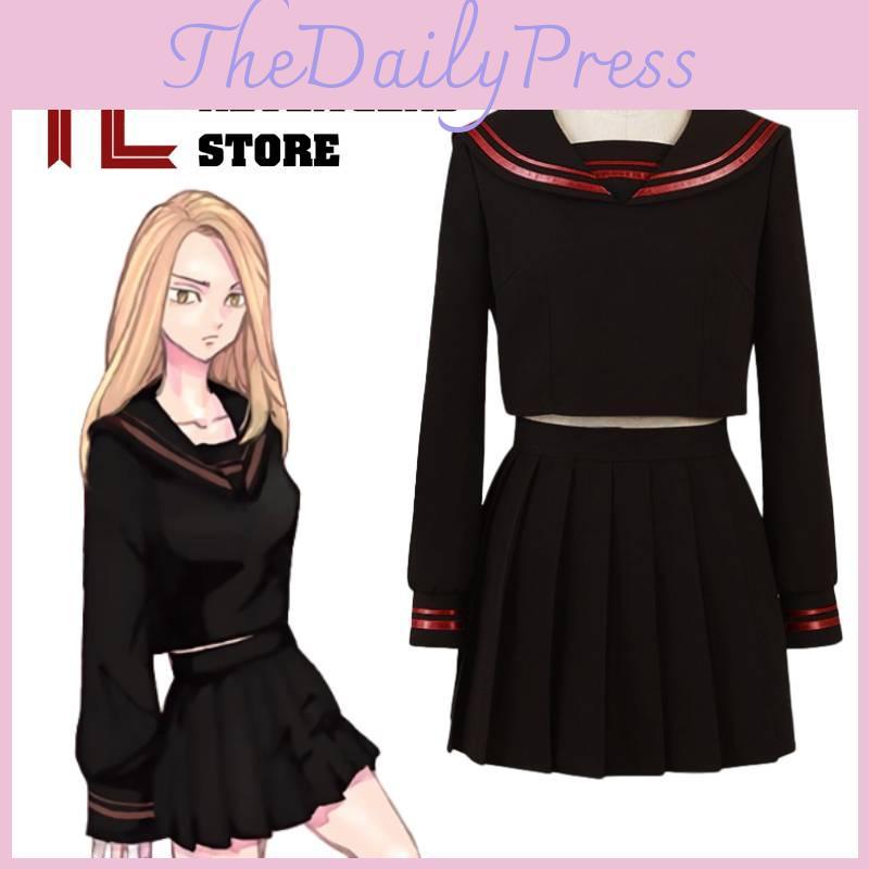 Косплей школьницы в японском стиле с нашим костюмом для косплея «Токийские мстители»