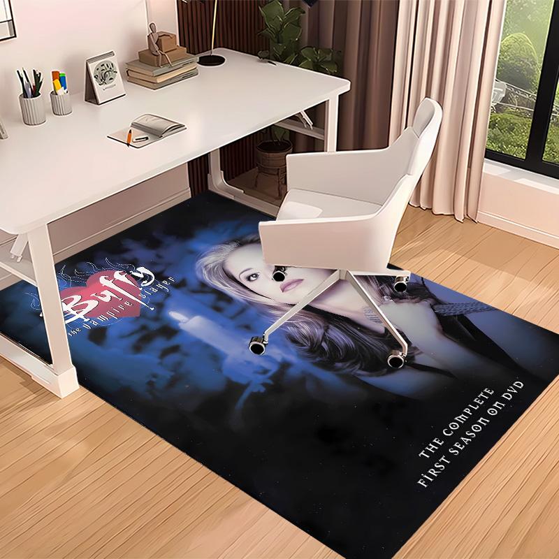 Buffy the Vampire Slayer1 Printed Absorbent Washable Carpet, Non-Slip Bathroom Mats, Kitchen Rugs, Yoga Mat,Living Room Entrance, Camping Picnic Rugs