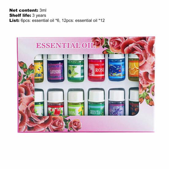 6 шт./12 шт., 3 мл, водорастворимый ароматизатор, масло, стойкий растительный экстракт, лампа для ароматерапии тела, снимающие стресс, принадлежности для диффузора