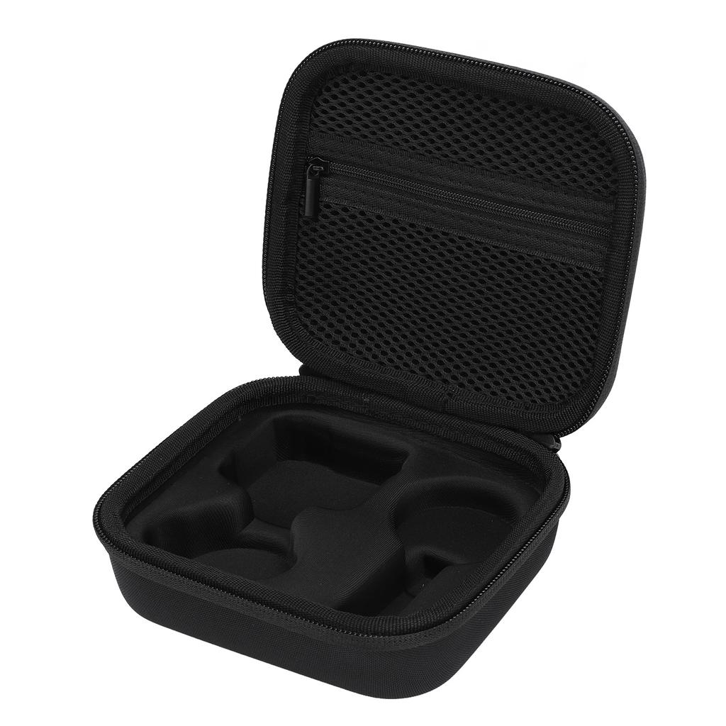 Action Camera Case with Two Way Zipper Mesh Pocket Black Nylon Drop Resistant Portable Water Resista