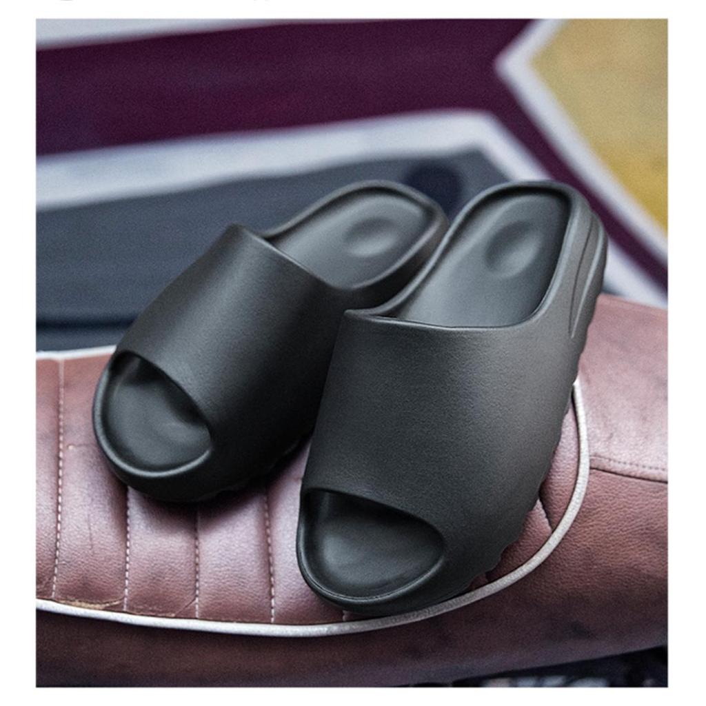 Мужские летние пляжные тапочки, модные уличные домашние мягкие шлепанцы из ЭВА, мужская противоскользящая обувь на толстой зубчатой подошве