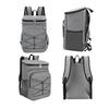 Picnic Bag Large Capacity Waterproof Oxford Cloth Cooler Bag with Adjustable Straps Side Mesh Pockets