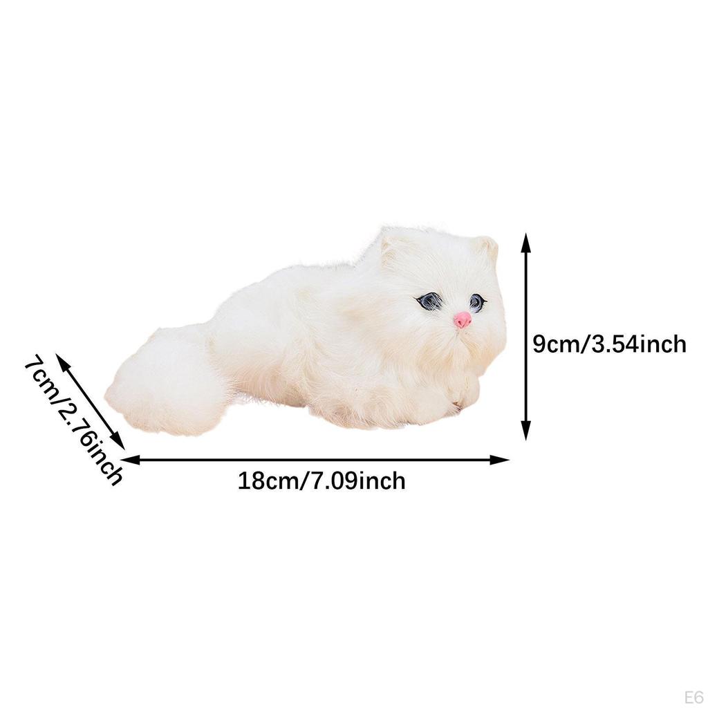 Cat Plush Toy Stuffed Animal Decorative Collectible Home Decoration Doll Kitty