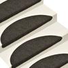 VidaXL Self-adhesive Stair Treads 15 Pieces 65 X 21 X 4 Cm Anthracite Semi-round Large 322353