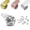Glass Mirror Mosaic Tiles Self-Adhesive 1464 Pieces Party Disco Ball Tiles DIY Crafts Decoration Border Mosaic Wall Stickers