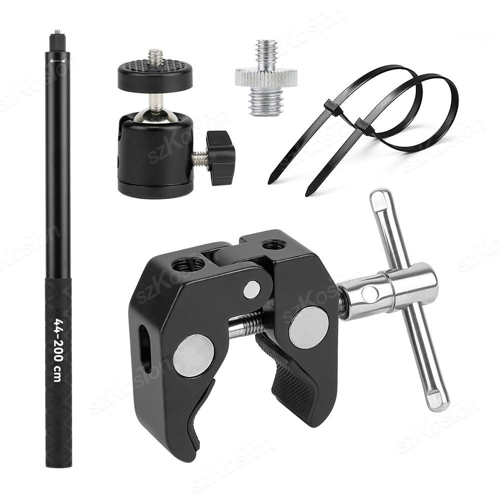 Для Insta360 X4 X3 Мотоцикл Велосипед Панорамный Селфи-стик Монопод Крепление Кронштейн на руль Для GoPro 12 11 10 9 8 7 Аксессуар