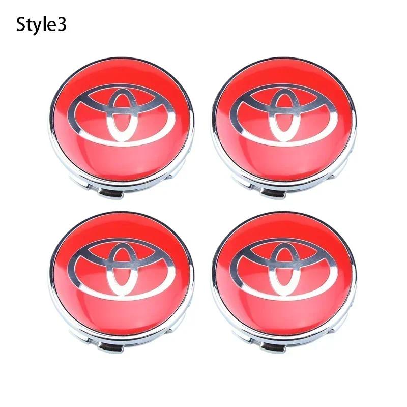 4 шт. 60 мм Колпачок ступицы колеса автомобиля Значок Для Toyota C-hr Prado Rav4 Yaris Hilux Prius Avensis Corolla Camry Аксессуары