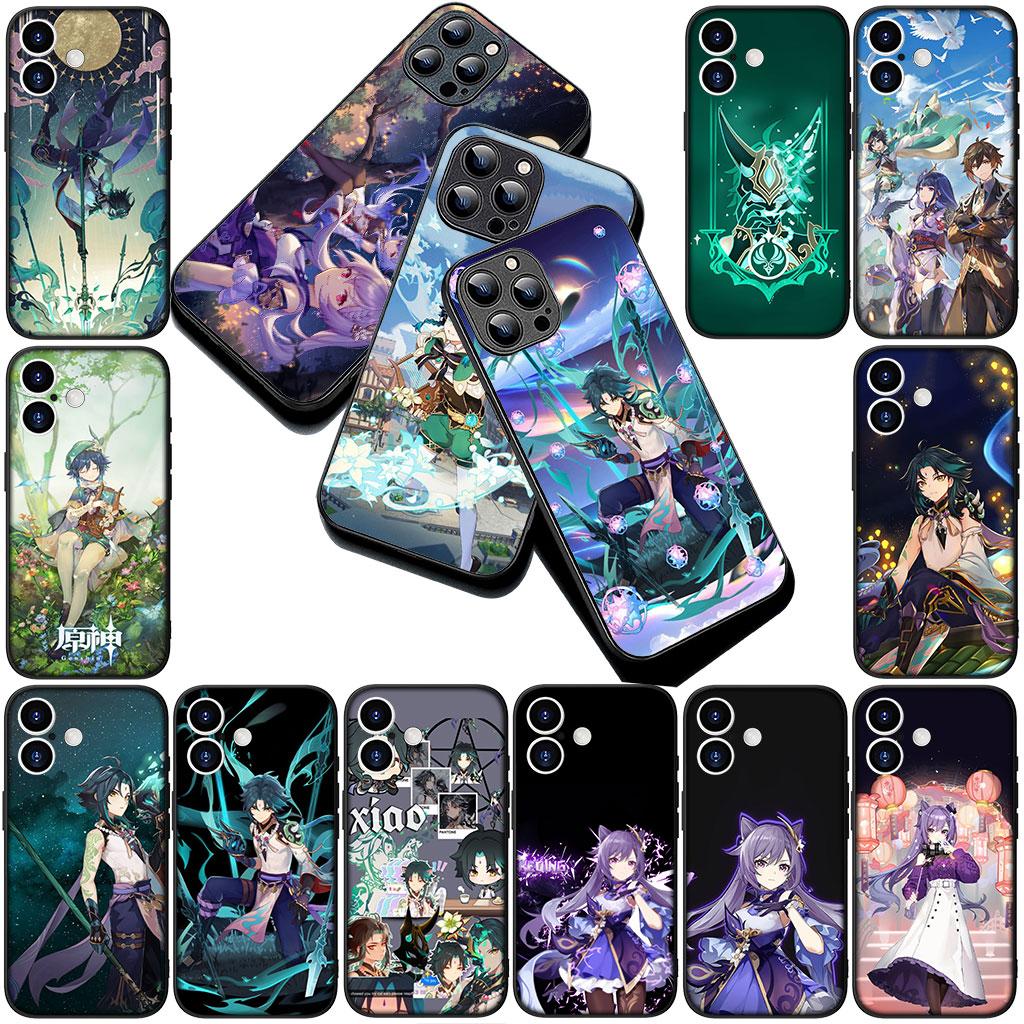 Genshin Venti Impact Xiao Keqing Phone Cover Soft Case for Xiaomi Redmi 15 15C A4 A5 9A 9C NFC Note 9 8 9T 5G Casing