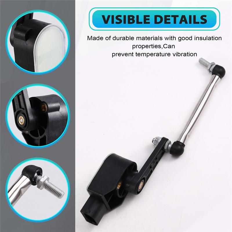Rear Body Height Level Sensor Complete Kit With Rod For Hyundai Equus Genesis 2008-2014, Model 55830-3M200 55830-3M300