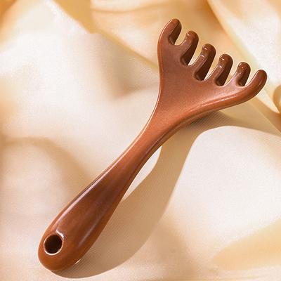 Расческа с длинной ручкой и широкими зубьями Meridian Tool для чесания спины Spa Handheld Meridian Massage Comb Hair Care