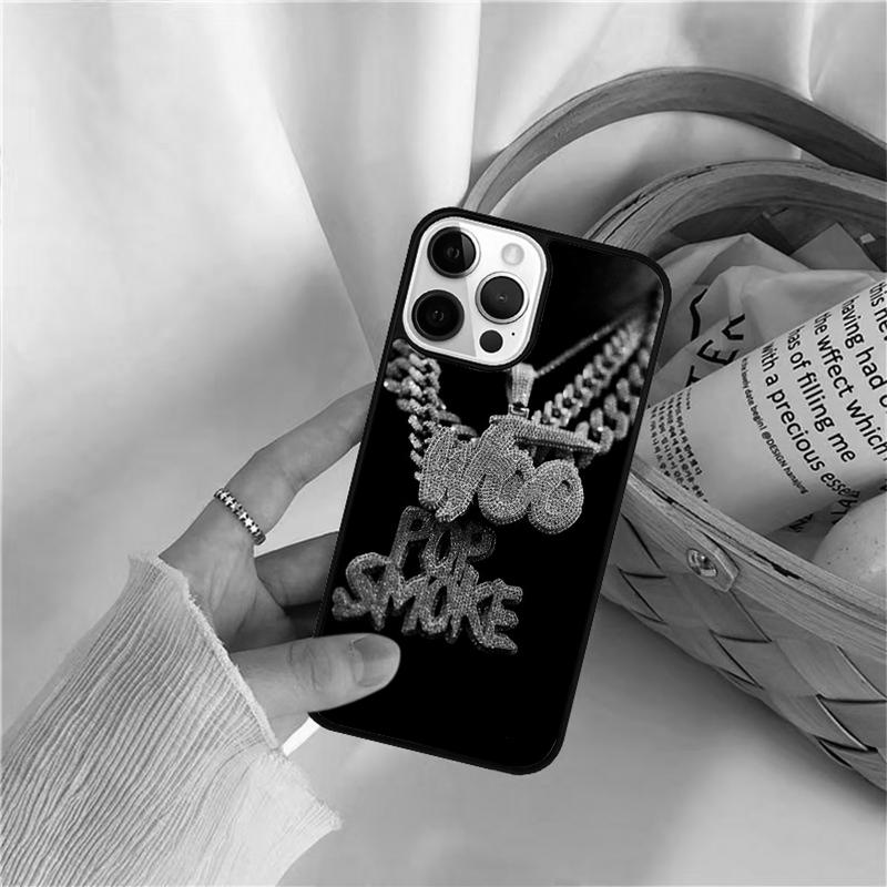 Rapper Pop Smoke ROCK Phone Case For iPhone 17 Air 16 15 14 11 12 13 Pro  MAX Plus coque Cover Shell