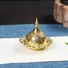 Gold Mini Censer Holder Zinc Zinc Alloy Aromatherapy Burner Creative Metal Incense Burner  Middle East