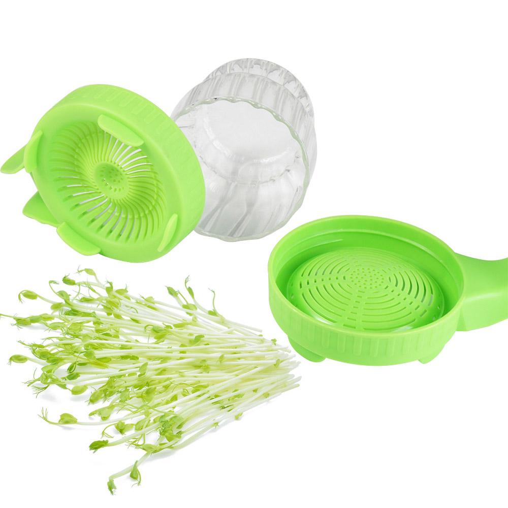 Plastic Sprouting Lids Mesh Mason Jar Lid Germination Sprout Maker Sprouts