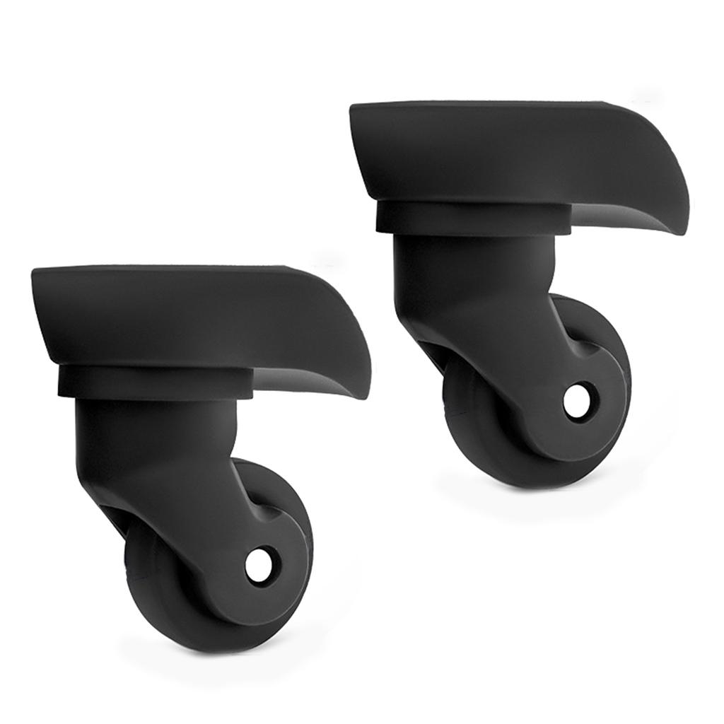 2 шт. сменные роликовые колеса для тележки, сверхпрочные роликовые колеса для багажной коробки, чемодана, поворотные на 360 градусов, бесшумные колеса