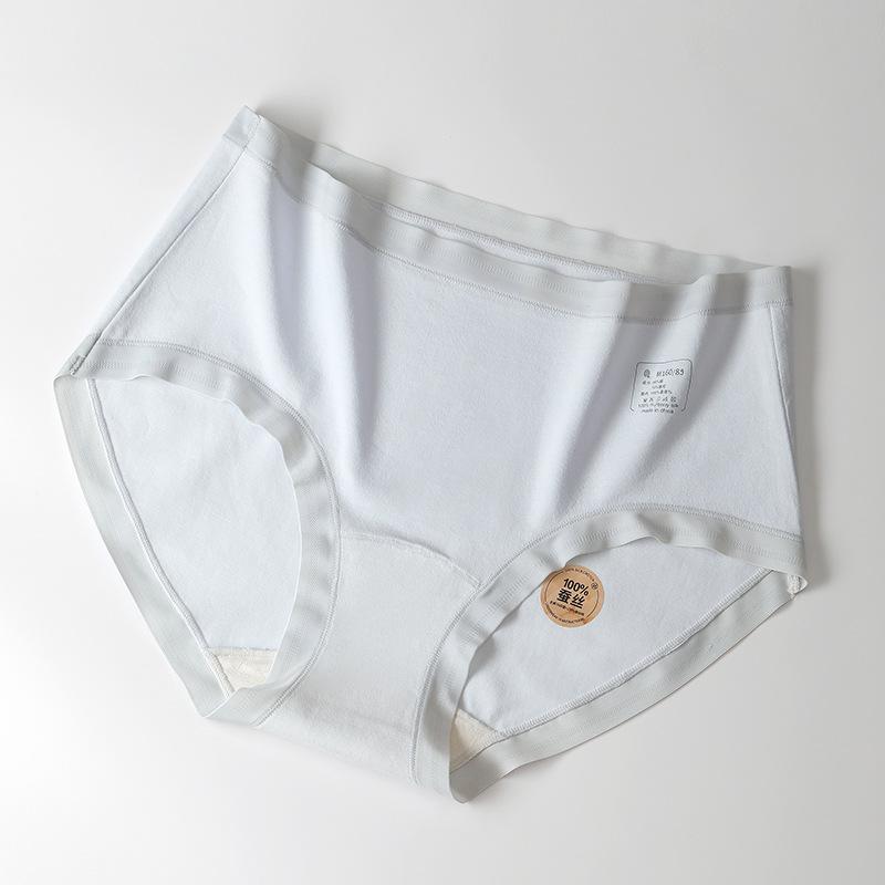 Женские весенне-летние хлопковые трусы-слипы 7A с антибактериальным эффектом, с высокой посадкой