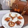 Bagel Simulated Food Key Chain Keyring Croissant Bag Accessory  Backpack Decor