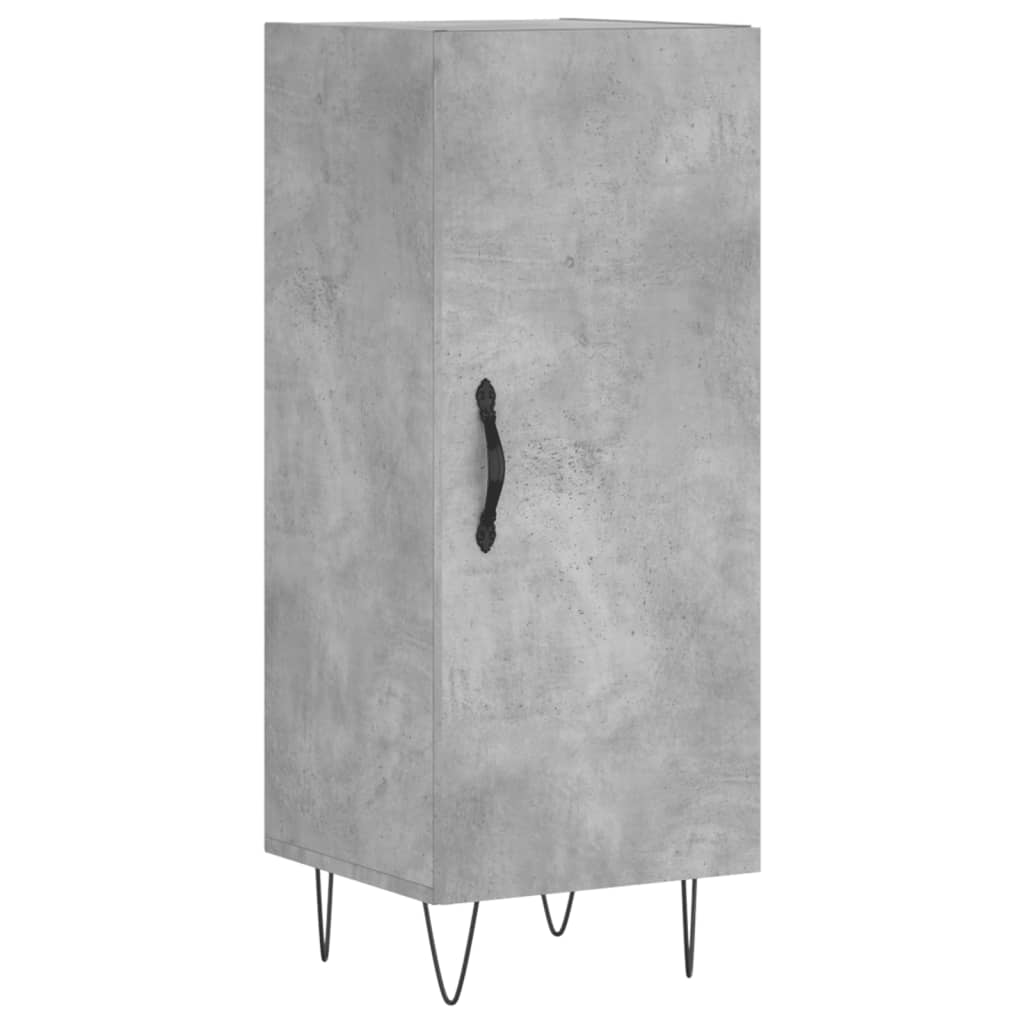 Sideboard Concrete Grey 34.5 x 34 x 90 cm Wood Based Panel