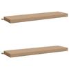 2 Piece Bench Cushion Set SOEST 100percent Polyester Sand 150 X 40 X 8 Cm