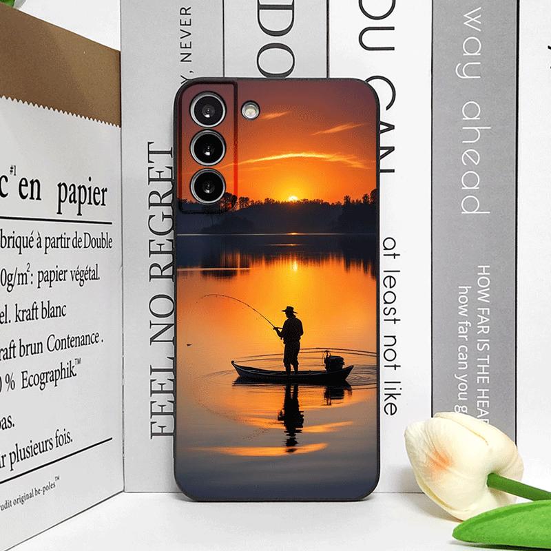 Чехол для телефона с рисунком «Удочка на закате» для Honor Huawei 200 Lite 100 400 PRO 80 90 X9 Magic 7 6 Lite 5 Pro Мягкий чехол