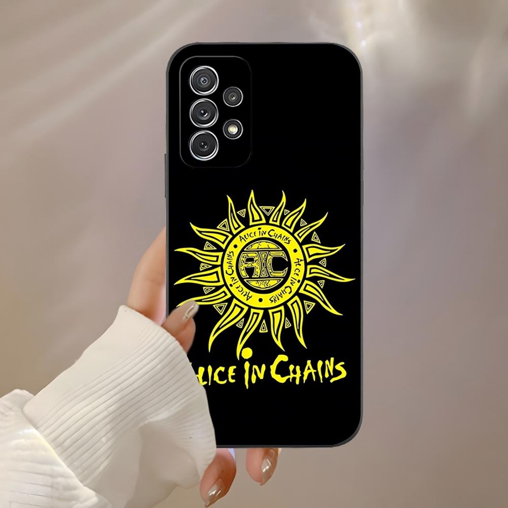 Ретро Музыка Alice In Chains Чехол для телефона Samsung S23 Ultra S24 S22 S20 Fe S21 Plus Galaxy A54 A34 A24 A53 Note 20 Задняя крышка
