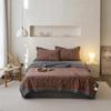 Luxury Jacquard Cotton Summer Quilt Set - Skin-Friendly, Machine Washable, Double-Layer Gauze, Perfect for Air Conditioning
