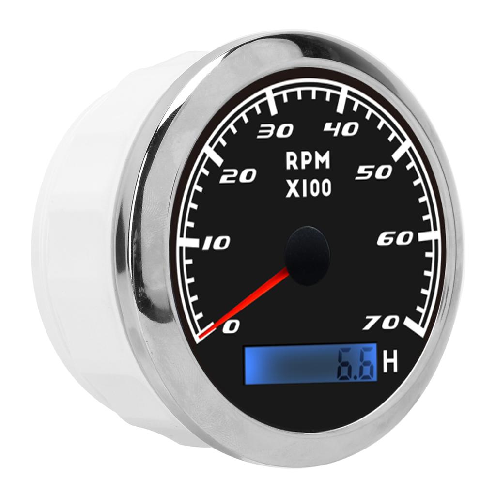 Pointer Tachometer Waterproof Marine Accessory   for Automobiles Boats Yacht RV 9‑32V