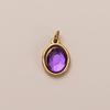Stainless Steel Diy Basic Live Mouth Chain 12 Birthstone Pendant Necklace Furnace Vacuum Plating 18K Gold Color Retention