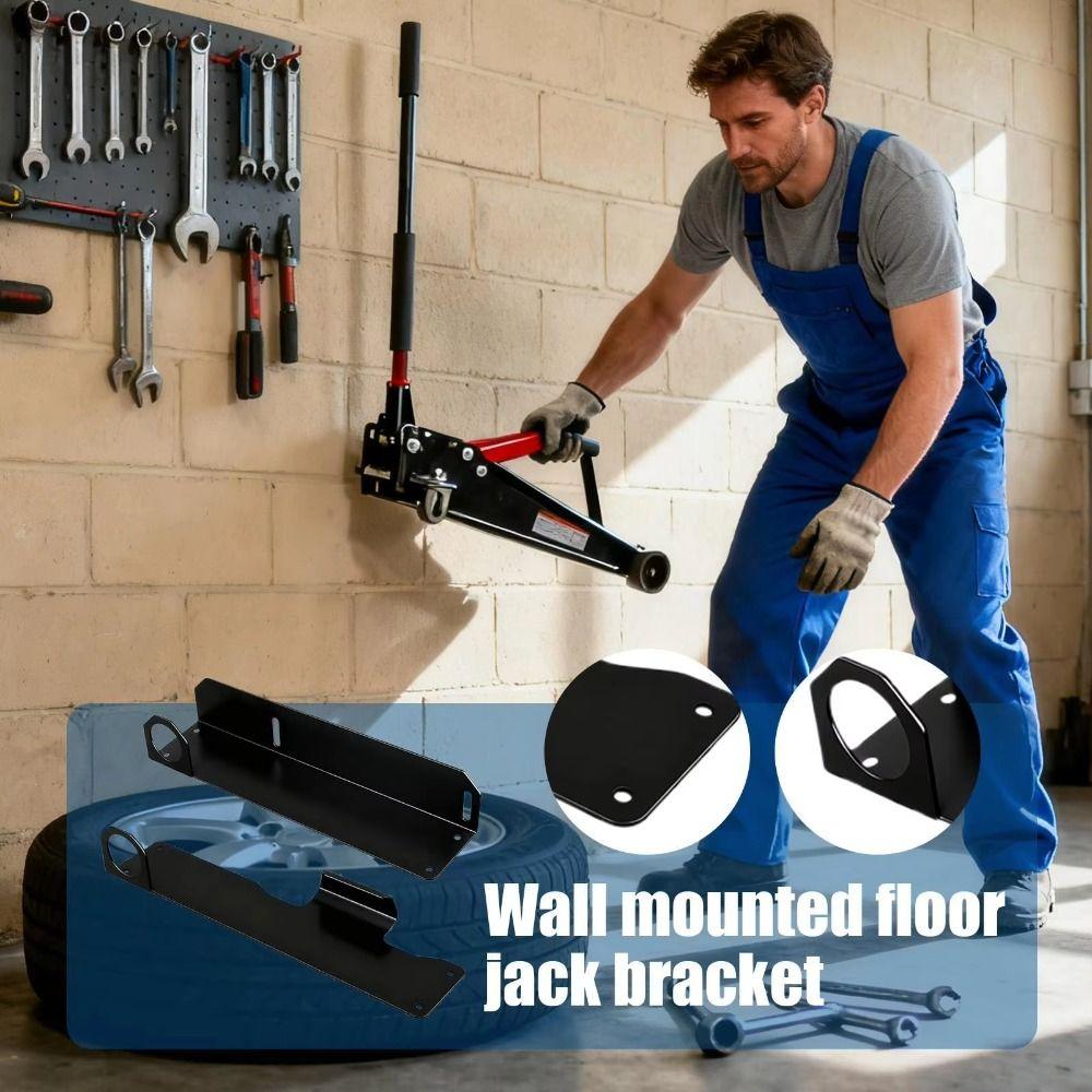 2pcs Space Saving Jack Stand Wall Mount Heavy Duty Garage Tool Organizer Floor Jack Mount Shop