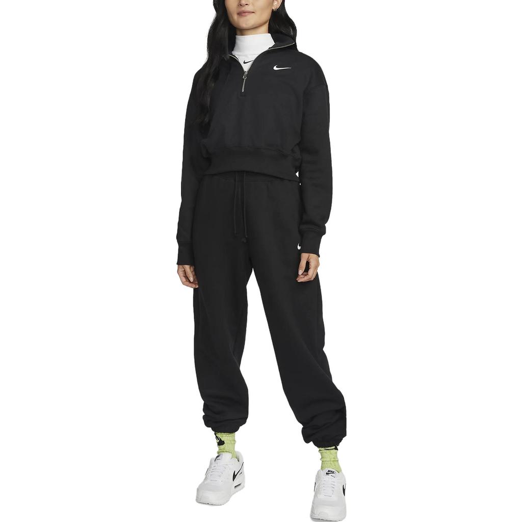 (ЖЕНСКИЕ) Женская флисовая толстовка Nike Sportswear Phoenix Fleece 'Черный' DQ5768-010