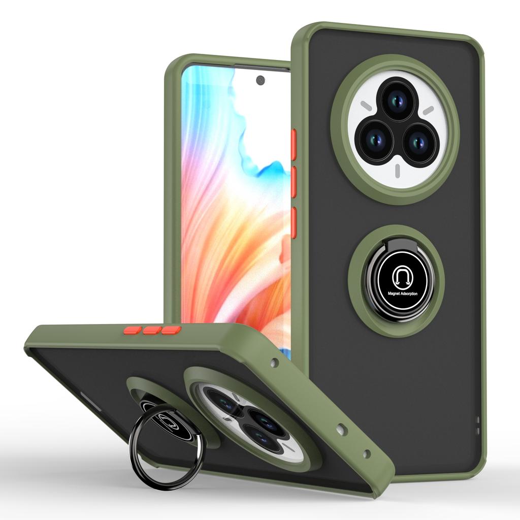 Armor Matte Case For Realme 14 Pro 5G Realme 14 Pro+ Plus Cover Ring Magnetic Stand Holder Shockproof Coque Fundas