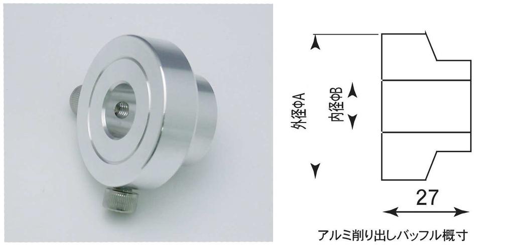 POSH 801757 Shaved Aluminum Baffle for Silencers, Outer Diameter 2.2 Inches (57 Mm), Inner