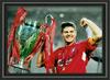 Gerrard Liverpool Champions League - Signed A4 Photo Poster High Gloss