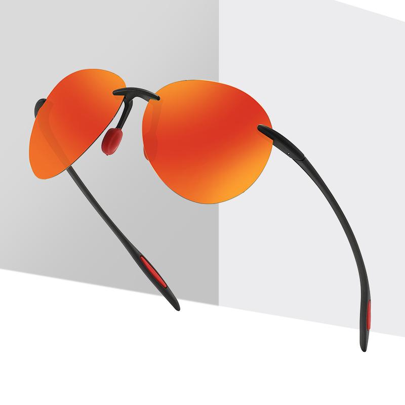 New TR Men's Frameless Polarized Sunglasses Women's Fashion Trend Sunglasses Fishing Glasses UV Protection Sunglasses