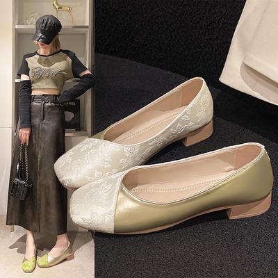 Удобные туфли Мэри Джейн с принтом на высоком каблуке в стиле ретро с шапочками