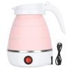 Electric Kettle, 400W, 600ml, with Boil-Dry Protection, Perfect for Business Trips, University Dorms, Etc. (Pink)