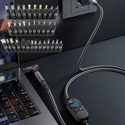 Цифровой дисплей Type-C на DC шнур питания с 28/34 наконечниками-адаптерами Усиливающий кабель Ноутбук Камера