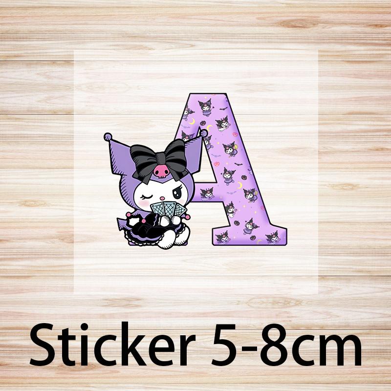 Kuromi Baseball Cap Adult A-Z Letter Washed Denim Sun Hat Woman Girls Cap Cartoon Outdoor Sport Sunbonnet Retro Headgear Gift