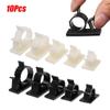 10pcs Practical Organizer Clamp Fastener Sticky Wire Management Cable Clip Buckle Line Fixer Holder