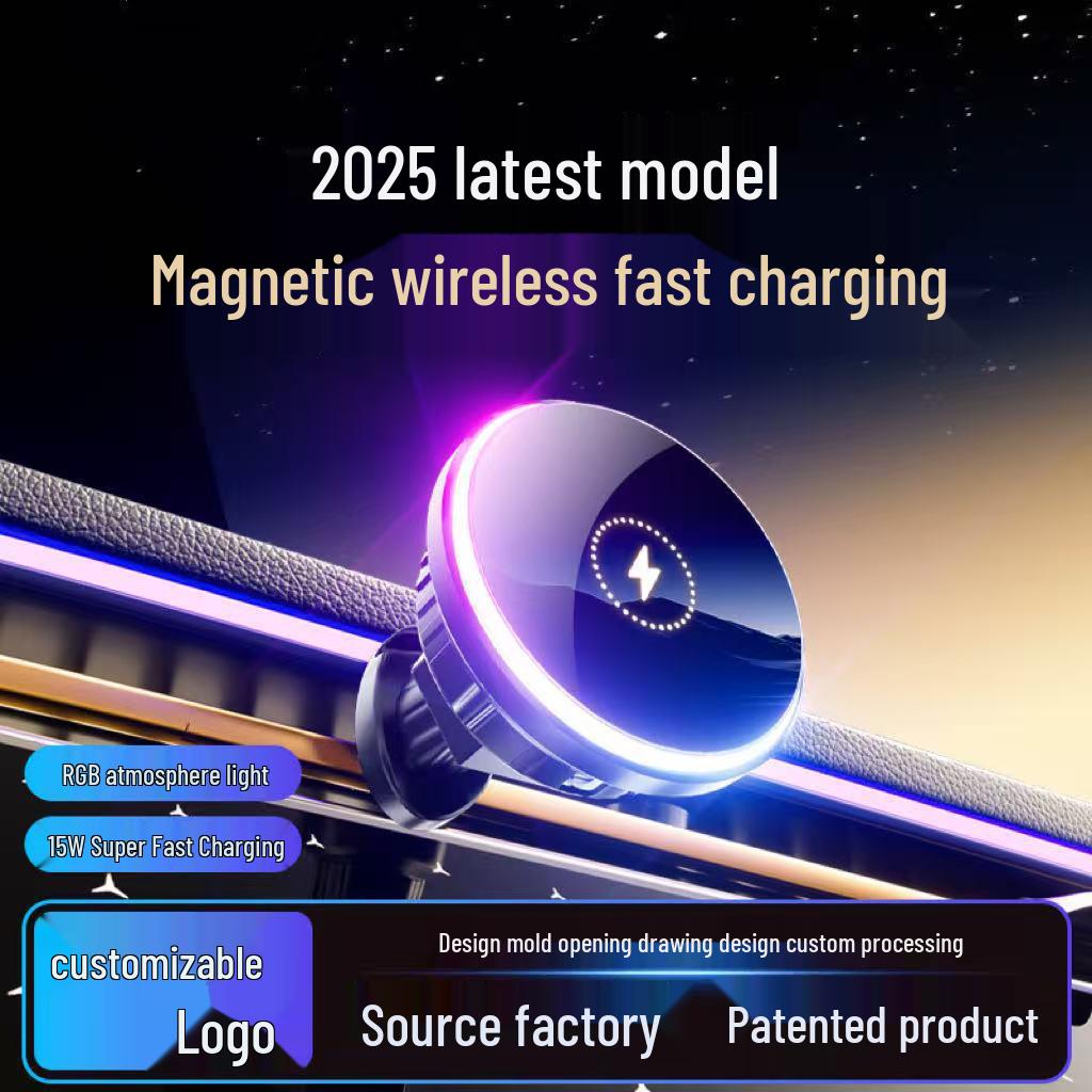 Magnetic Phone Car Mount with Cooling, Heating & 15W Wireless Fast Charging for Air Vent Navigation