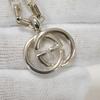 Used 9539 Interlocking G 295710 J8400 8106 7984 GG Pendant Top Chain Double G Ag925 Silver Unisex from Japan AUTHENTIC
